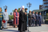 Владыка Артемий принял участие во вручении дипломов выпускникам Учебного военного центра ДВГУПС