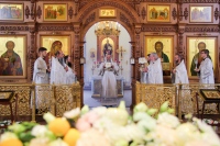 В праздник Преображения Господня митрополит Артемий совершил Божественную литургию в кафедральном соборе