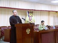 Хабаровский священник проводит регулярные беседы с военнослужащими Росгвардии