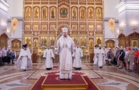 В праздник Преображения митрополит Владимир совершил Божественную литургию в Спасо-Преображенском кафедральном соборе Хабаровска