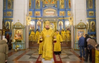 В день памяти апостола Андрея Первозванного митрополит Владимир возглавил Божественную литургию в Градо-Хабаровском соборе Успения Божией Матери