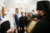 Глава Приамурской митрополии поздравил Святейшего Патриарха с 10-летием интронизации