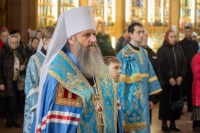 В канун Благовещения Пресвятой Богородицы правящий архиерей совершил всенощное бдение в главном храме Хабаровска