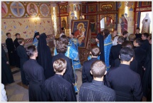 Перенесение святынь - патриаршего дара в храм Хабаровской семинарии (12 ссентября 2008 года)