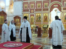 Молебен в честь 200-летия со дня образования внутренних войск МВД России в Спасо-Преображенском Кафедральном соборе