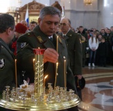 Молебен в честь 200-летия со дня образования внутренних войск МВД России в Спасо-Преображенском Кафедральном соборе