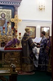 Хабаровск, 27 марта 2011 г. Божественная литургия в Спасо-Преображенском соборе  в Крестопоклонную неделю