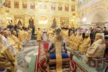 Предстоятель Русской Церкви совершил великое освящение Свято-Троицкого собора в Магадане и возглавил хиротонию архимандрита Николая (Дутки) во епископа Находкинского и Преображенского