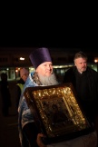 Прибытие  мироточивой иконы Божией Матери «Умягчение злых сердец» в Хабаровск и её встреча в Спасо-Преображенском соборе. 6 ноября 2011 г.