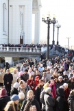 Прибытие  мироточивой иконы Божией Матери «Умягчение злых сердец» в Хабаровск и её встреча в Спасо-Преображенском соборе. 6 ноября 2011 г.