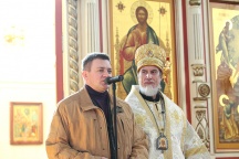Прибытие  мироточивой иконы Божией Матери «Умягчение злых сердец» в Хабаровск и её встреча в Спасо-Преображенском соборе. 6 ноября 2011 г.