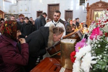 Прибытие  мироточивой иконы Божией Матери «Умягчение злых сердец» в Хабаровск и её встреча в Спасо-Преображенском соборе. 6 ноября 2011 г.