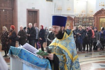 Прибытие  мироточивой иконы Божией Матери «Умягчение злых сердец» в Хабаровск и её встреча в Спасо-Преображенском соборе. 6 ноября 2011 г.