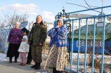 Путешествие иконы Божией Матери "Умягчение злых сердец" по приходам Приамурской митрополии.Бикин. 14 ноября 2011г.
