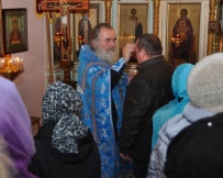 Путешествие иконы Божией Матери "Умягчение злых сердец" по приходам Приамурской митрополии.Бикин. 14 ноября 2011г.