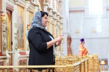 Первое богослужение в Спасо-Преображенском кафедральном соборе с сурдопереводом. 17 мая 2015 г.