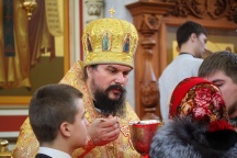 Первая соборная Литургия четырех архипастырей Приамурской митрополии. 5 февраля 2012 года