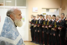 В кадетской школе №1 имени Ф.Ф.Ушакова г.Хабаровска состоялся молебен