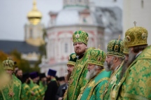 Божественная литургия в Троице-Сергиевой Лавре  08 октября 2017 г.