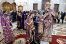 Всенощное бдение в Спасо-Преображенском кафедральном соборе 3 марта 2018 г.