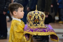 Божественная литургия в Спасо-Преображенском кафедральном соборе 04 марта 2018 г.