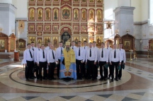 Молебен для пограничников в Спасо-Преображенском кафедральном соборе 12 августа 2019 г.