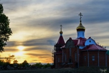Первое богослужение в храме святого великомученика Георгия Победоносца в пос. Эльбан 06 июня 2020 г.